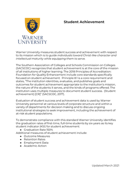 Student Achievement