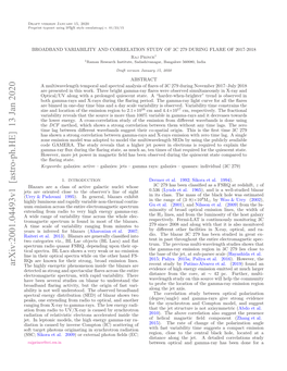 Broadband Variability and Correlation Study of 3C 279 During Flare of 2017