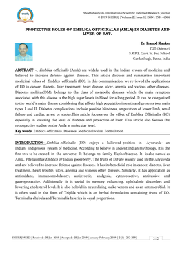 Shodhshauryam, International Scientific Refereed Research Journal © 2019 SHISRRJ | Volume 2 | Issue 1 | ISSN : 2581- 6306