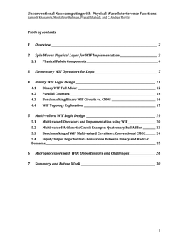 Unconventional Nanocomputing with Physical Wave Interference Functions Santosh Khasanvis, Mostafizur Rahman, Prasad Shabadi, and C