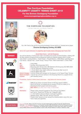 Kooyong Tennis Event 2015