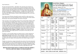 Reparation-Keep Jesus Company-Divine Mercy Novena-Divine Mercy Sunday-Repent