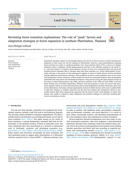 Revisiting Forest Transition Explanations the Role Of