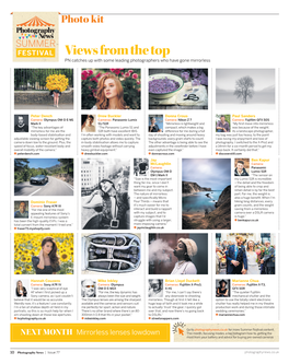 Views from the Top PN Catches up with Some Leading Photographers Who Have Gone Mirrorless