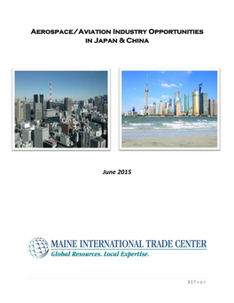 Aerospace/Aviation Industry Opportunities in Japan & China June 2015