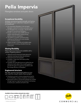 Pella® Impervia ® Fiberglass Windows and Patio Doors
