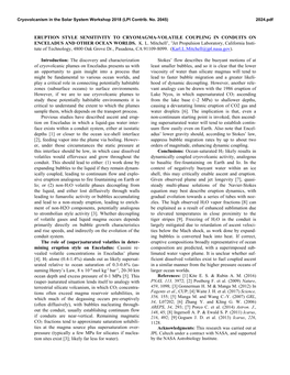 Eruption Style Sensitivity to Cryomagma-Volatile Coupling in Conduits on Enceladus and Other Ocean Worlds