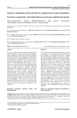 Structure, Composition and Tree Diversity in a Temperate Forest Under Management