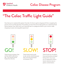 Download the Celiac "Traffic Light" Meal Plan