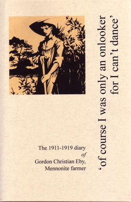 Gordon Christian Eby Diary