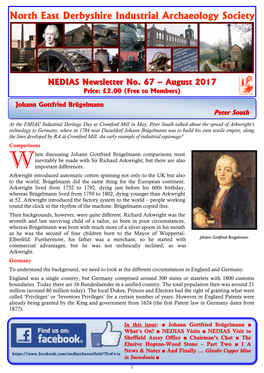 NEDIAS Newsletter No 67 – August 2017