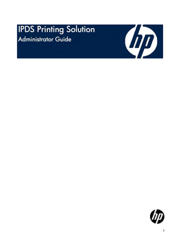 IPDS Printing Solution Administrator Guide