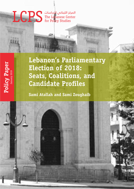 Lebanon's Parliamentary Election of 2018