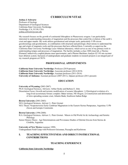 CURRICULUM VITAE Joshua J