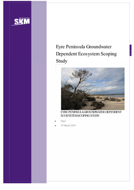 Eyre Peninsula Groundwater Dependent Ecosystem Scoping Study