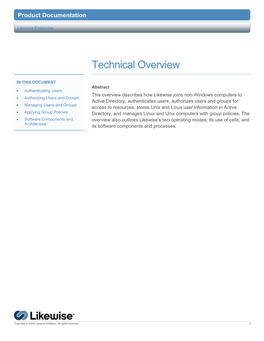 Technical Overview