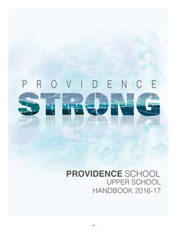 Providence Upper School Handbook