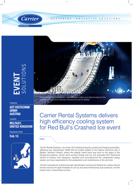 Carrier Rental Systems Delivers High Efficency Cooling System for Red