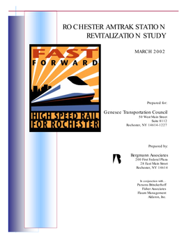 Rochester Amtrak Station Revitalization Study