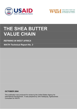 The Shea Butter Value Chain