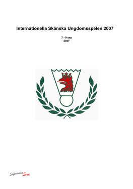 Internationella Skånska Ungdomsspelen 2007