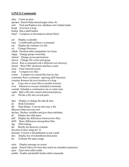 LINUX Commands