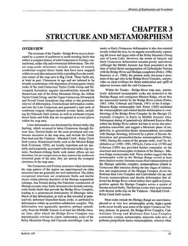 CHAPTE,R 3 STRUCTU'w and Metamorpili!SM