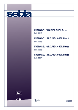 HYDRAGEL 7 LDL/HDL CHOL Direct Ref