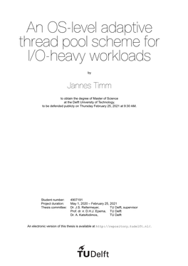 An OS-Level Adaptive Thread Pool Scheme for I/O-Heavy Workloads