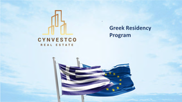 Greek Residency Program EUROPE ASIA