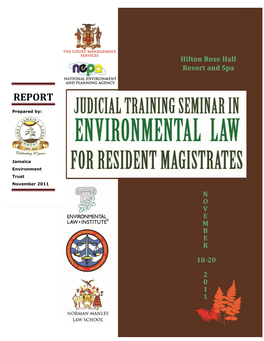 Judicial Training Program in Environmental Law for Resident