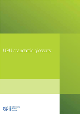 UPU Standards Glossary