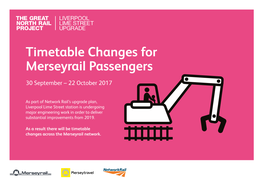 Timetable Changes for Merseyrail Passengers