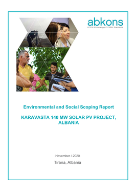 Environmental and Social Scoping Report KARAVASTA 140 MW