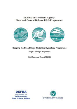 Scoping the Broad Scale Modelling Hydrology Programme
