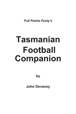 Tasmanian Football Companion