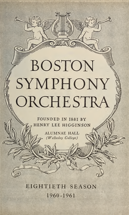 Boston Symphony Orchestra Concert Programs, Season 80, 1960-1961