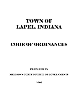 Town of Lapel, Indiana