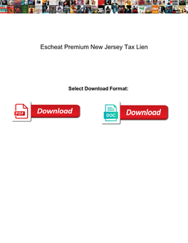 Escheat Premium New Jersey Tax Lien