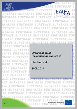 Organisation of the Education System in Liechtenstein 2009/2010