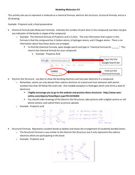 Modeling Molecules Helper Document.Pdf