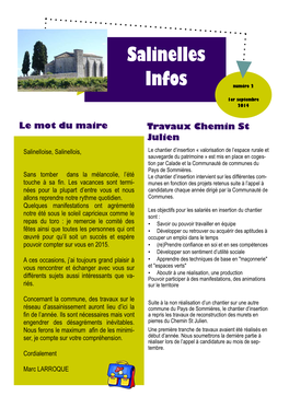 Salinelles Info Septembre.Pub