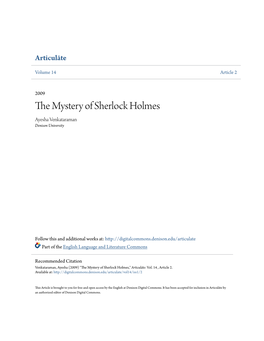 The Mystery of Sherlock Holmes