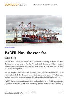 PACER Plus: the Case For