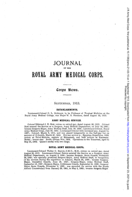 ROYAL ARMY MEDICAL CORPS. Protected by Copyright