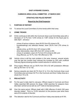 Strathclyde Police Spotlight Report