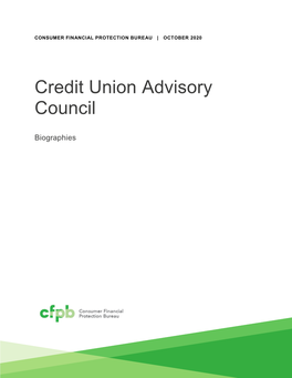 Credit Union Advisory Council