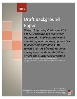 Draft Background Paper