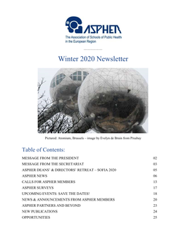 Winter 2020 Newsletter