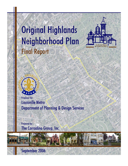 Original Highlands Neighborhood Plan